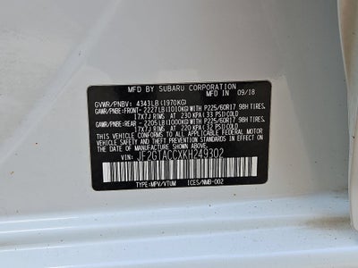 2019 Subaru Crosstrek 2.0i Premium