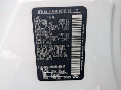 2026 INFINITI QX80 PURE