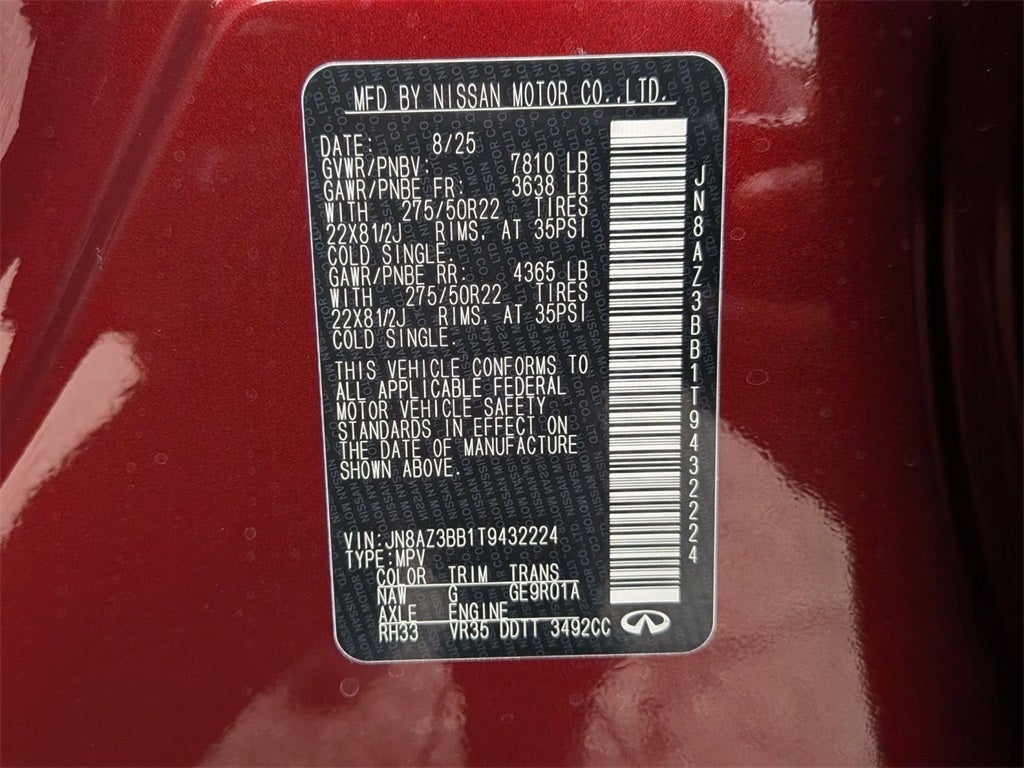 2026 INFINITI QX80 LUXE