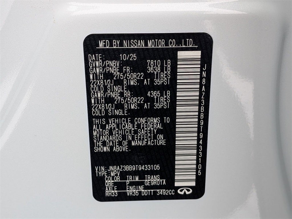 2026 INFINITI QX80 LUXE