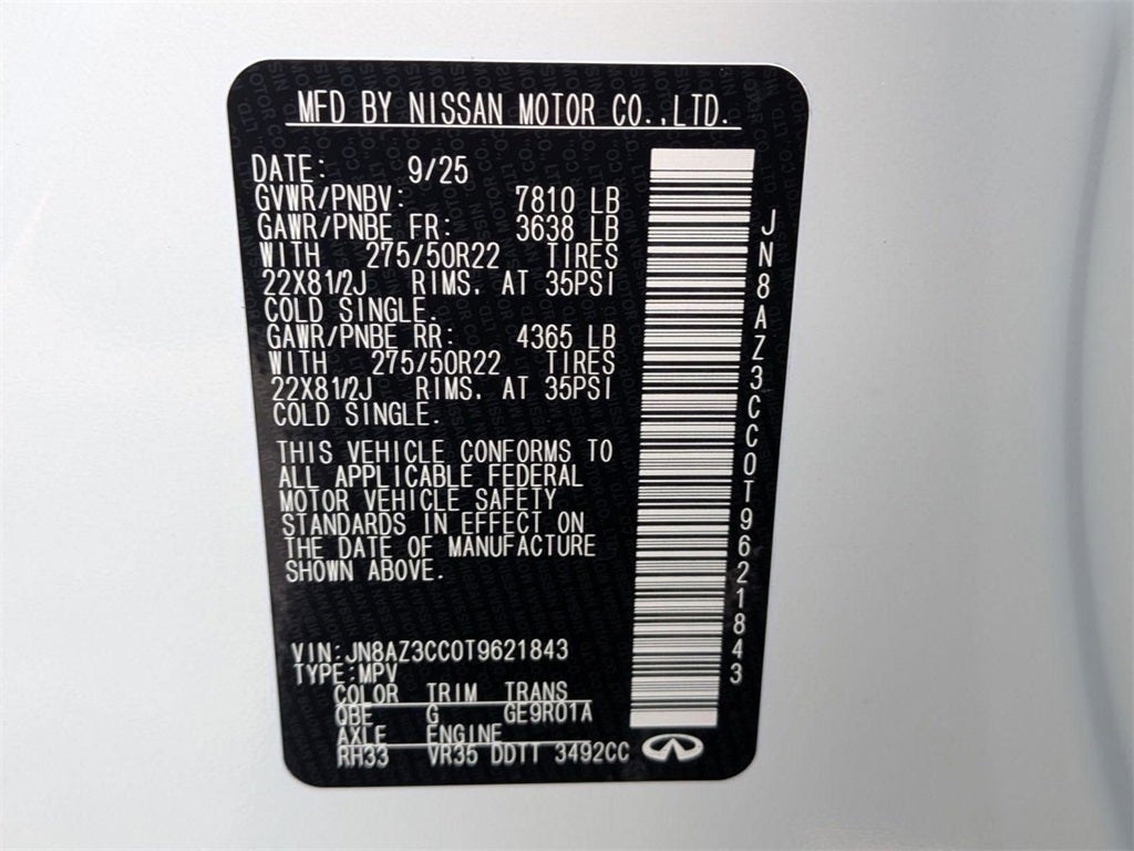 2026 INFINITI QX80 AUTOGRAPH