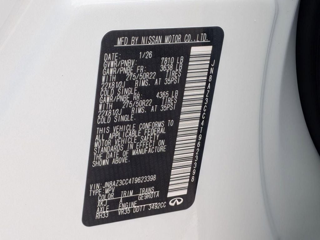 2026 INFINITI QX80 AUTOGRAPH