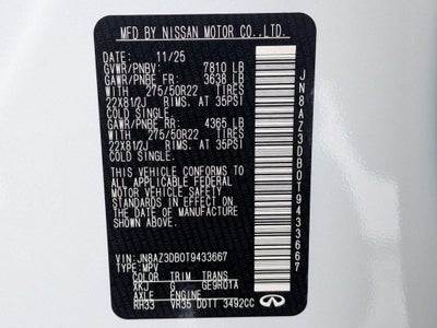 2026 INFINITI QX80 SPORT