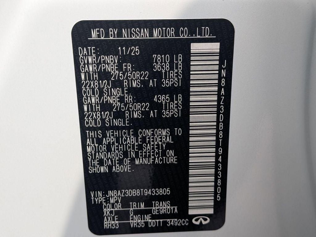 2026 INFINITI QX80 SPORT