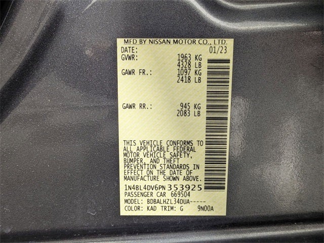 2023 Nissan Altima 2.5 SV