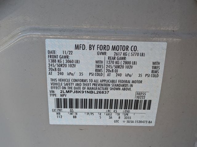 2022 Lincoln Nautilus Reserve