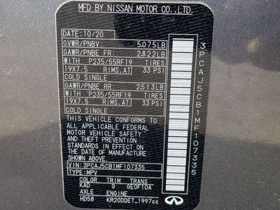 2021 INFINITI QX50 ESSENTIAL