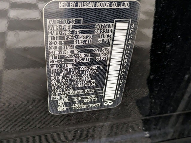 2024 INFINITI QX50 Sensory