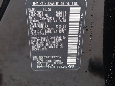 2026 INFINITI QX80 AUTOGRAPH