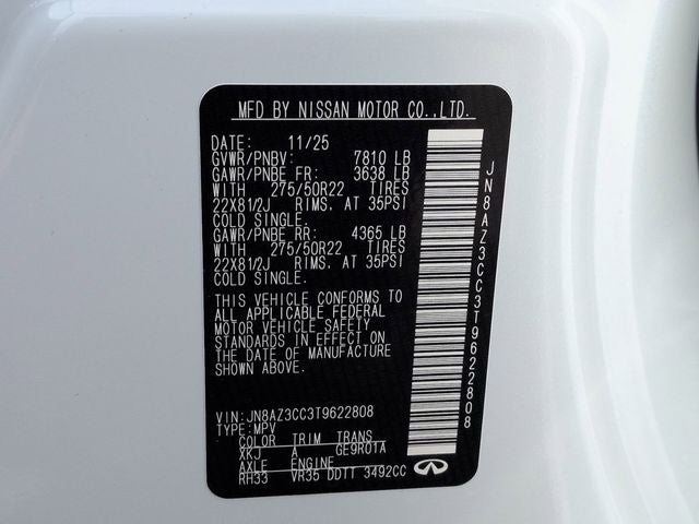 2026 INFINITI QX80 AUTOGRAPH