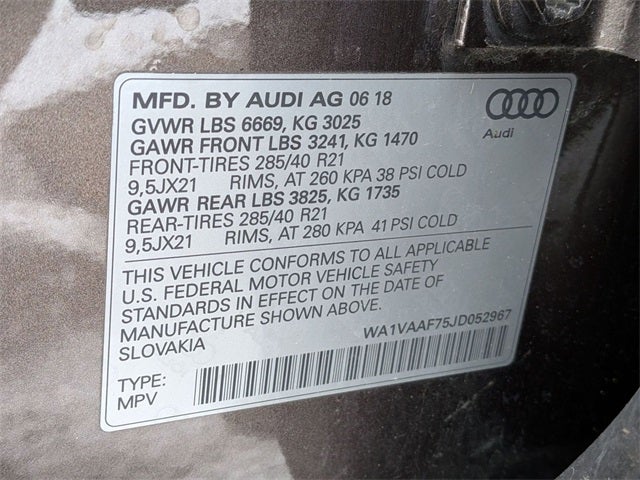 2018 Audi Q7 3.0T Prestige quattro