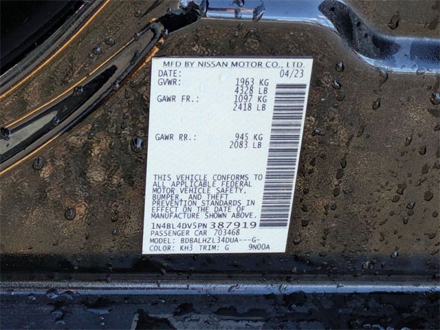 2023 Nissan Altima 2.5 SV