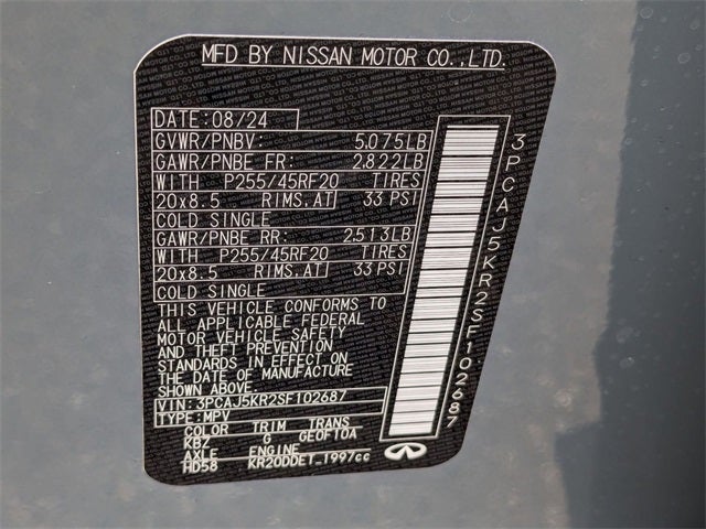 2025 INFINITI QX55 ESSENTIAL