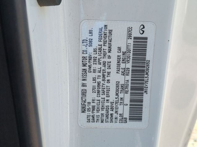 2018 INFINITI Q60 3.0t LUXE