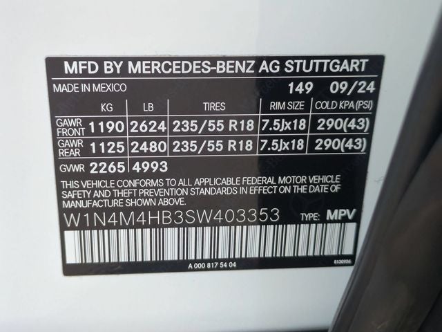 2025 Mercedes-Benz GLB GLB 250 4MATIC®