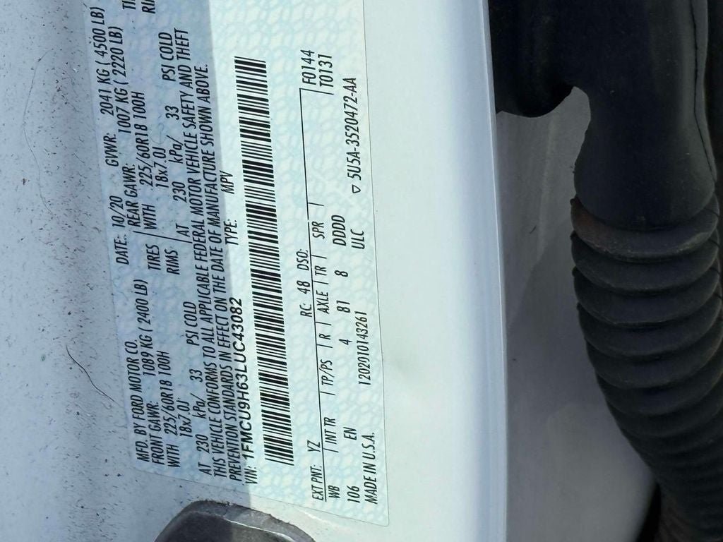 2020 Ford Escape SEL