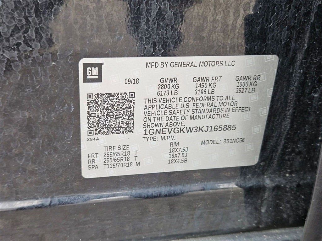 2019 Chevrolet Traverse LT Cloth w/1LT