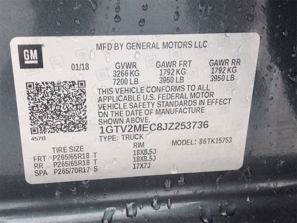 2018 GMC Sierra 1500 SLE