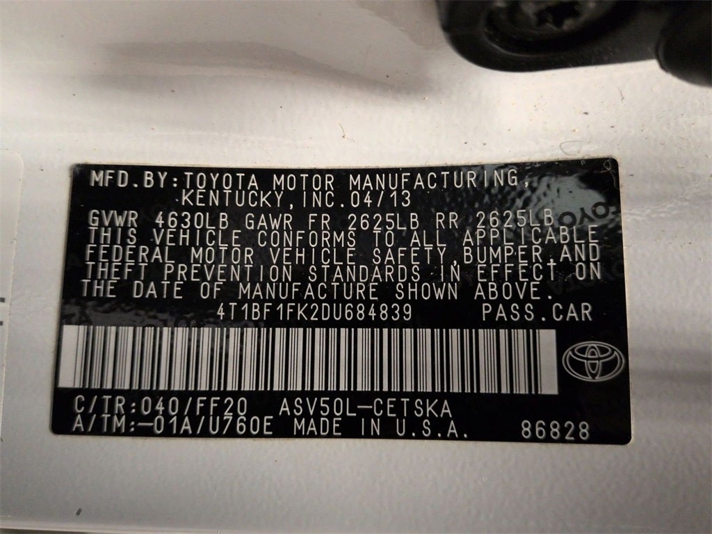 2013 Toyota Camry SE